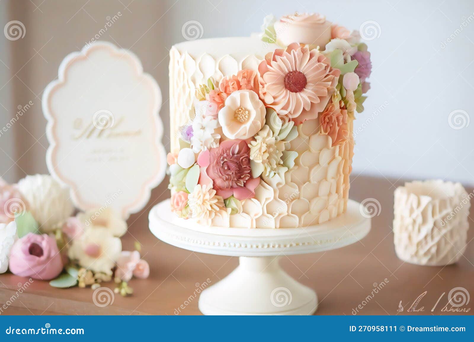 Wedding Flower Cake - Classic and Beautiful Wedding Cake ...