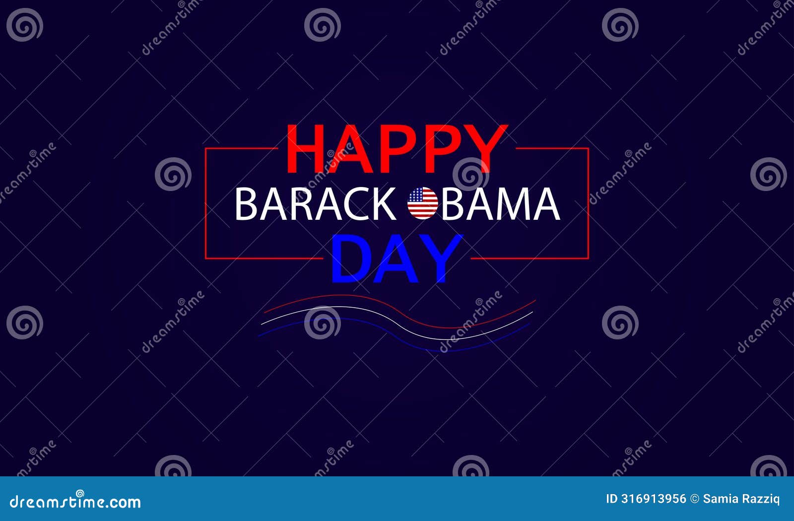 celebrating barak obama day a text  