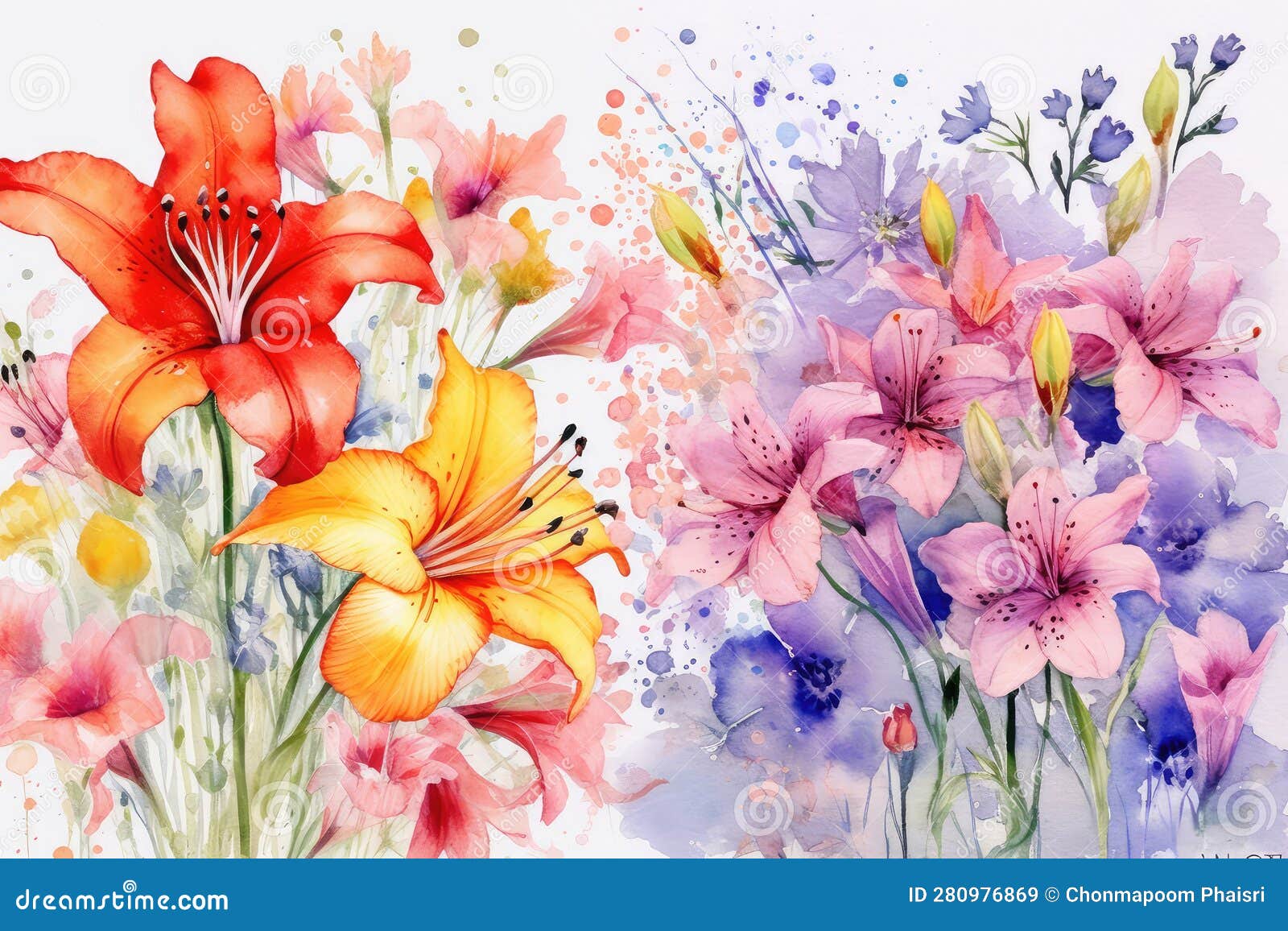 celebrating spring's beauty: watercolor floral masterpieces