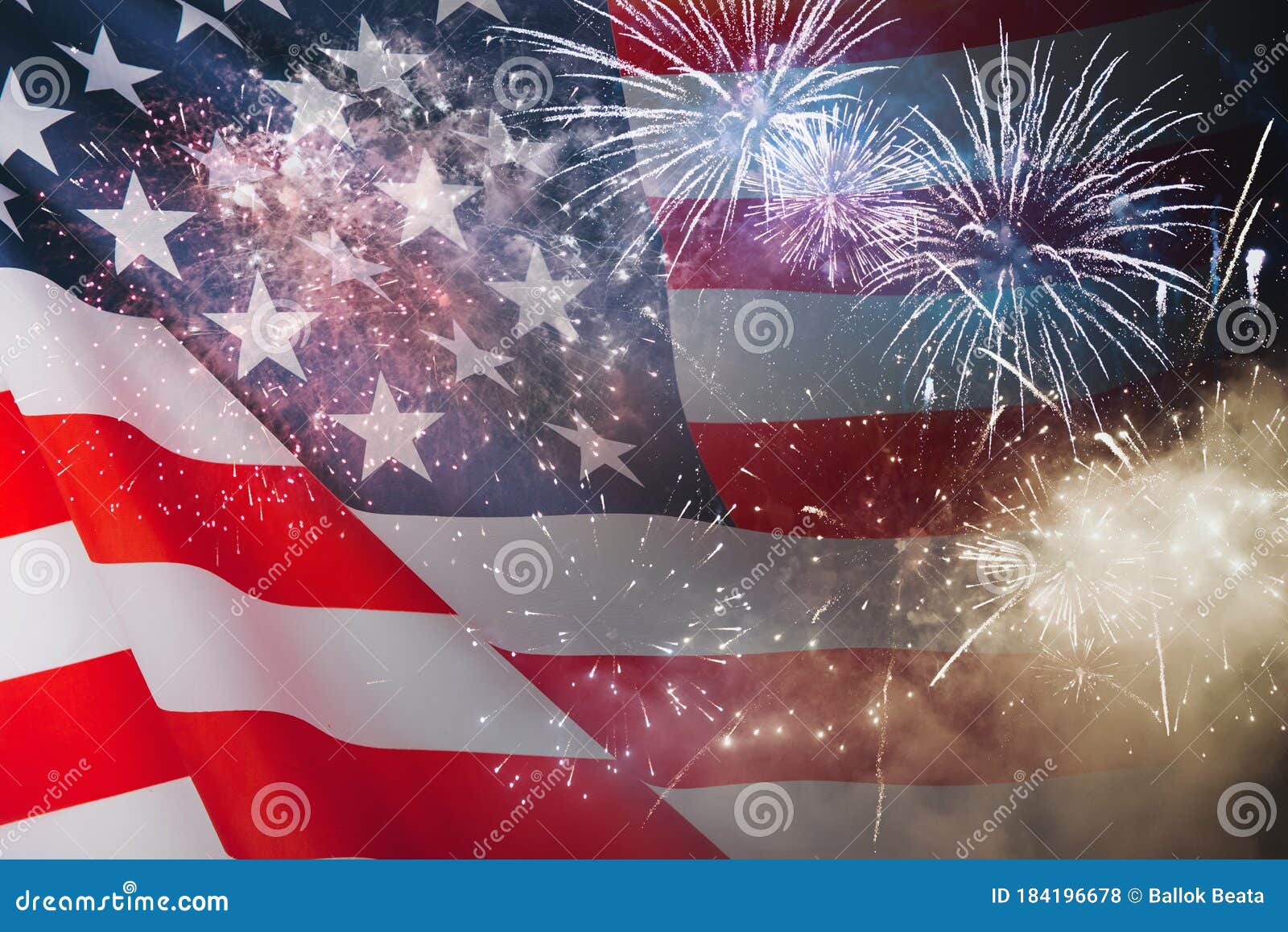 Celebration Background For American Holidays. American Flag And