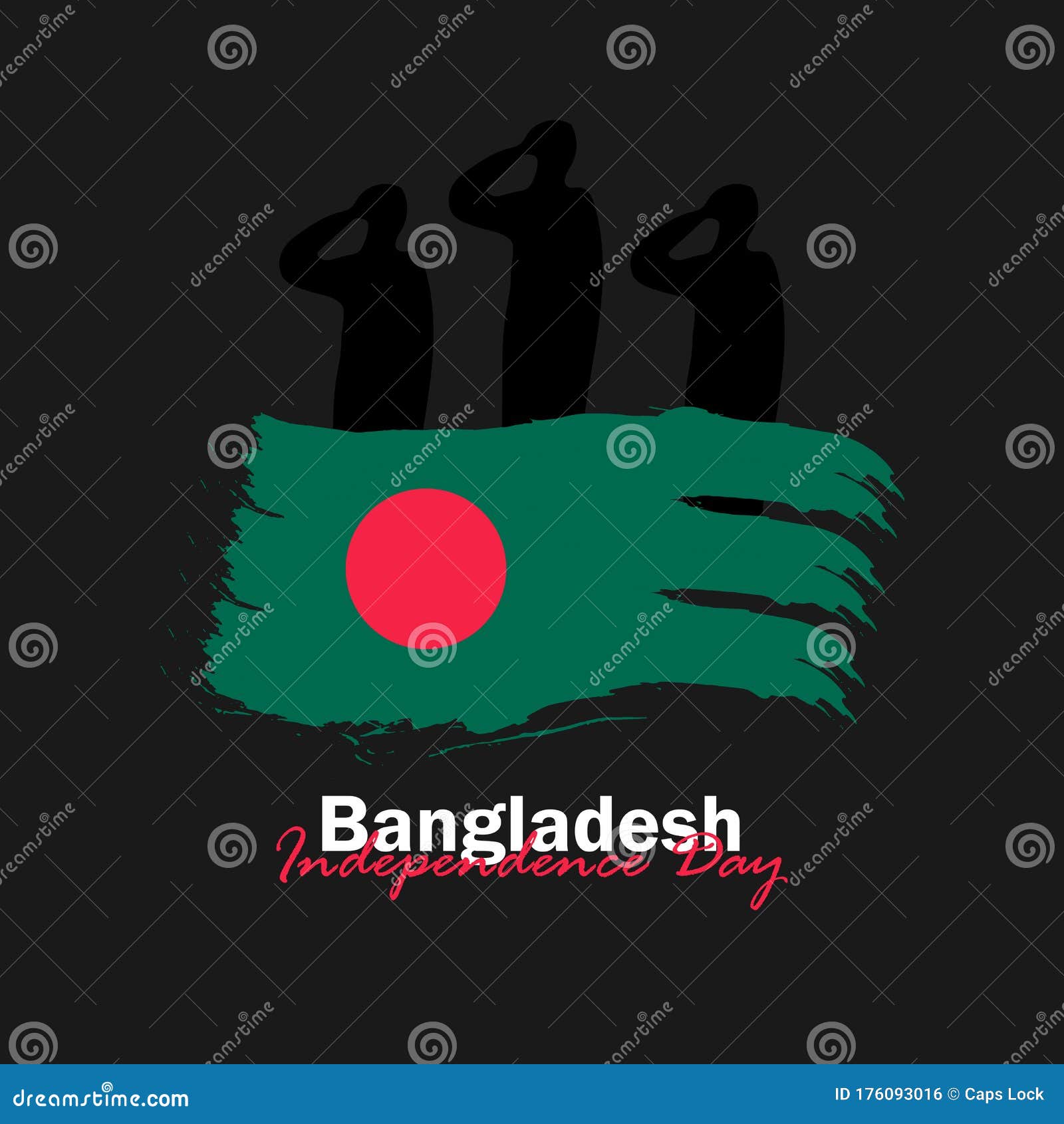 Celebration of Bangladesh National Day on March 26 Stock Vector
