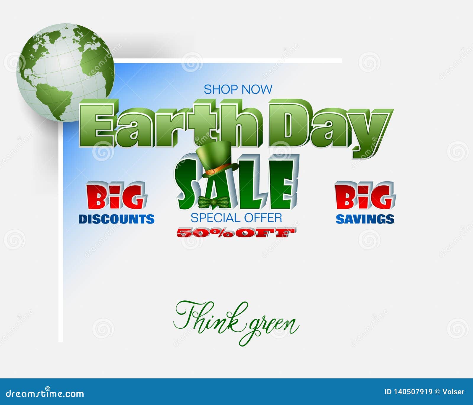Earth Day, Sales and Commercial Events Stock Vector Illustration of