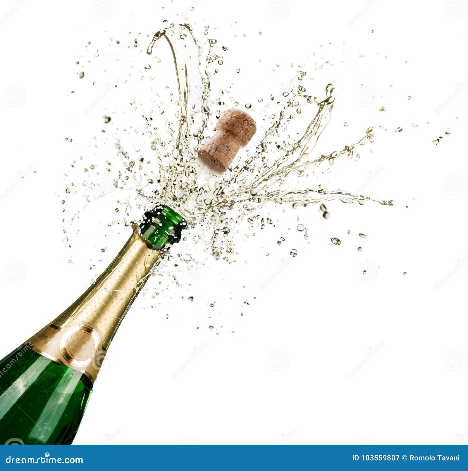 Celebration with Splashes of Champagne Stock Image Image of christmas