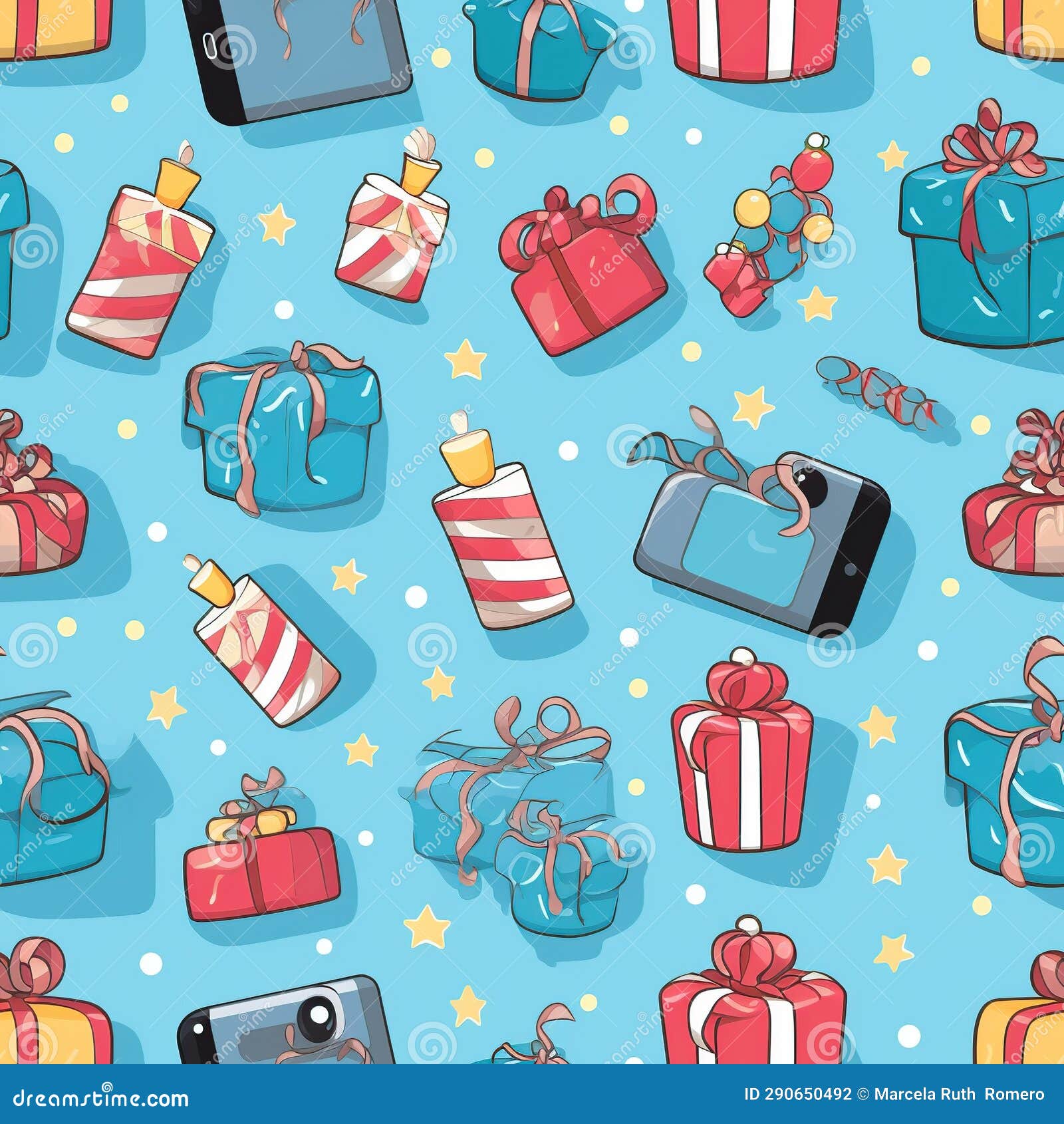 celebration style seamless pattern. ai generated