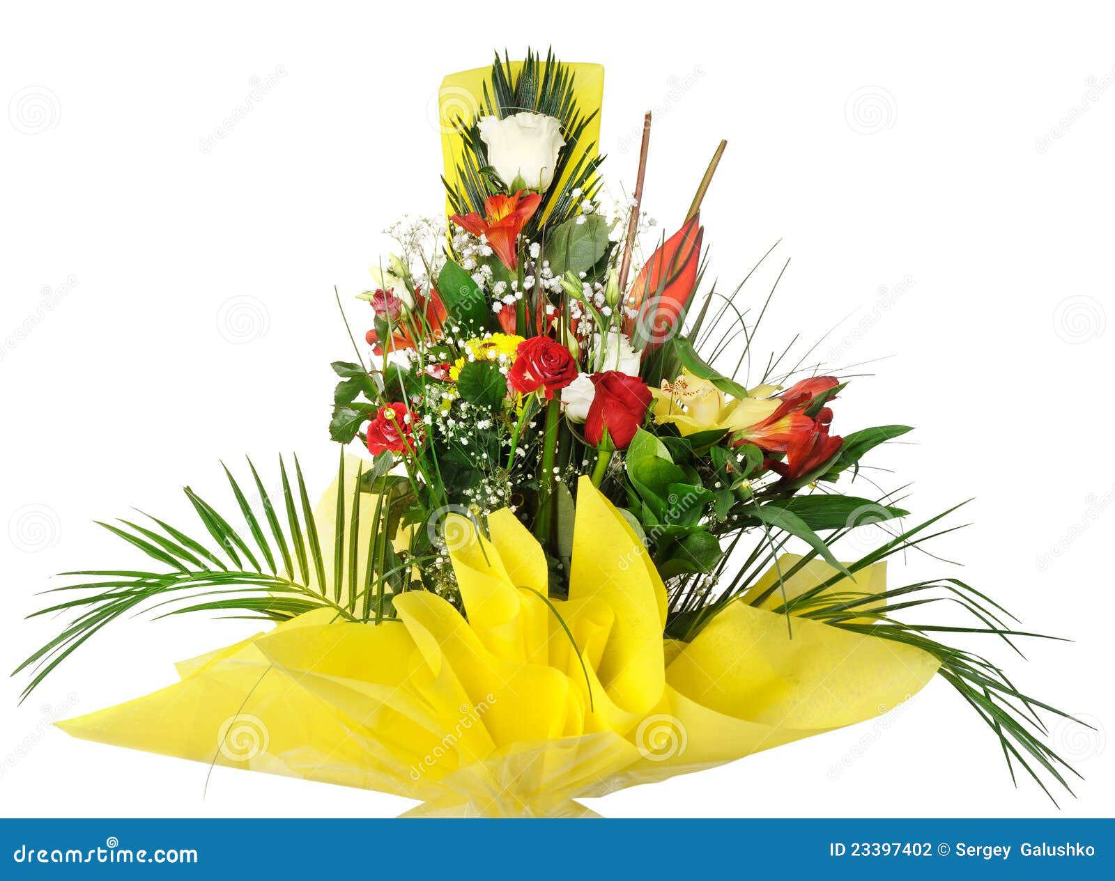 Celebratory Bouquet Of Various Flowers Stock Photo - Image of bunch