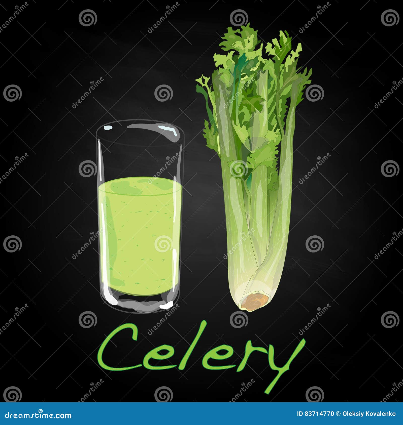 Celery vector illustration stock vector. Illustration of organic 83714770