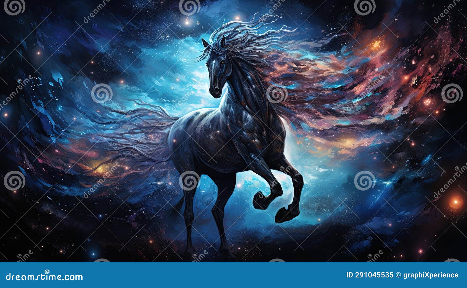 celestial beast in cosmic realm