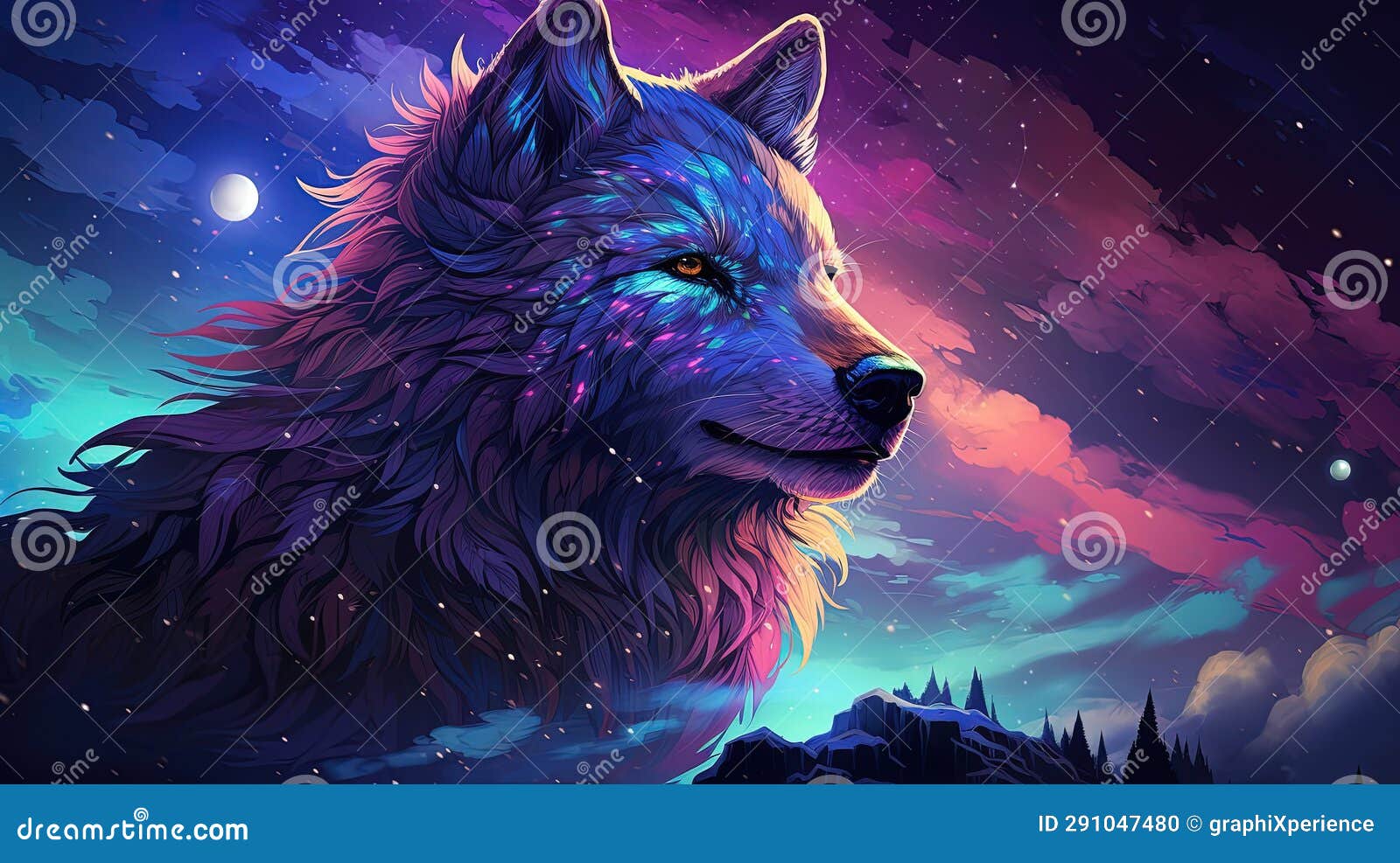 celestial beast in cosmic realm
