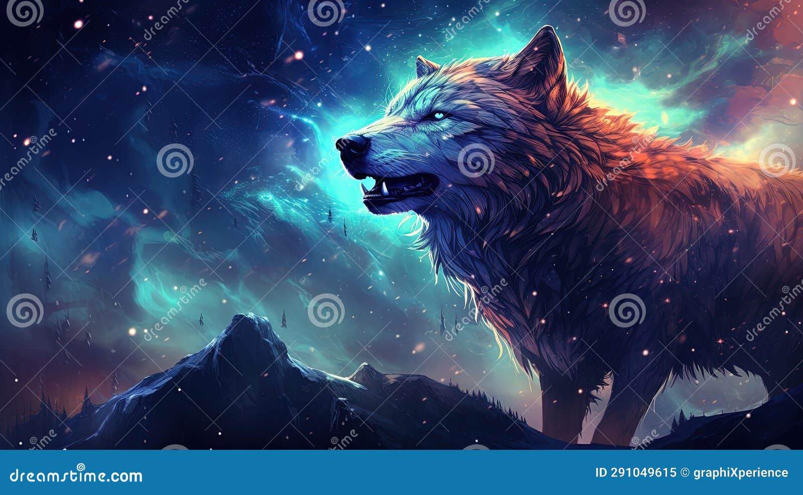 celestial beast in cosmic realm