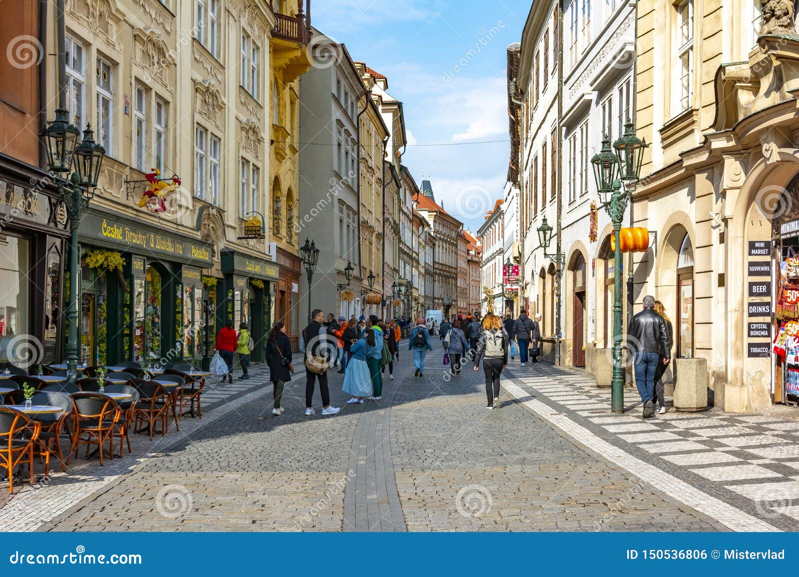 Celetna Street in Center of Old Town, Prague, Czech Republic Stock ...