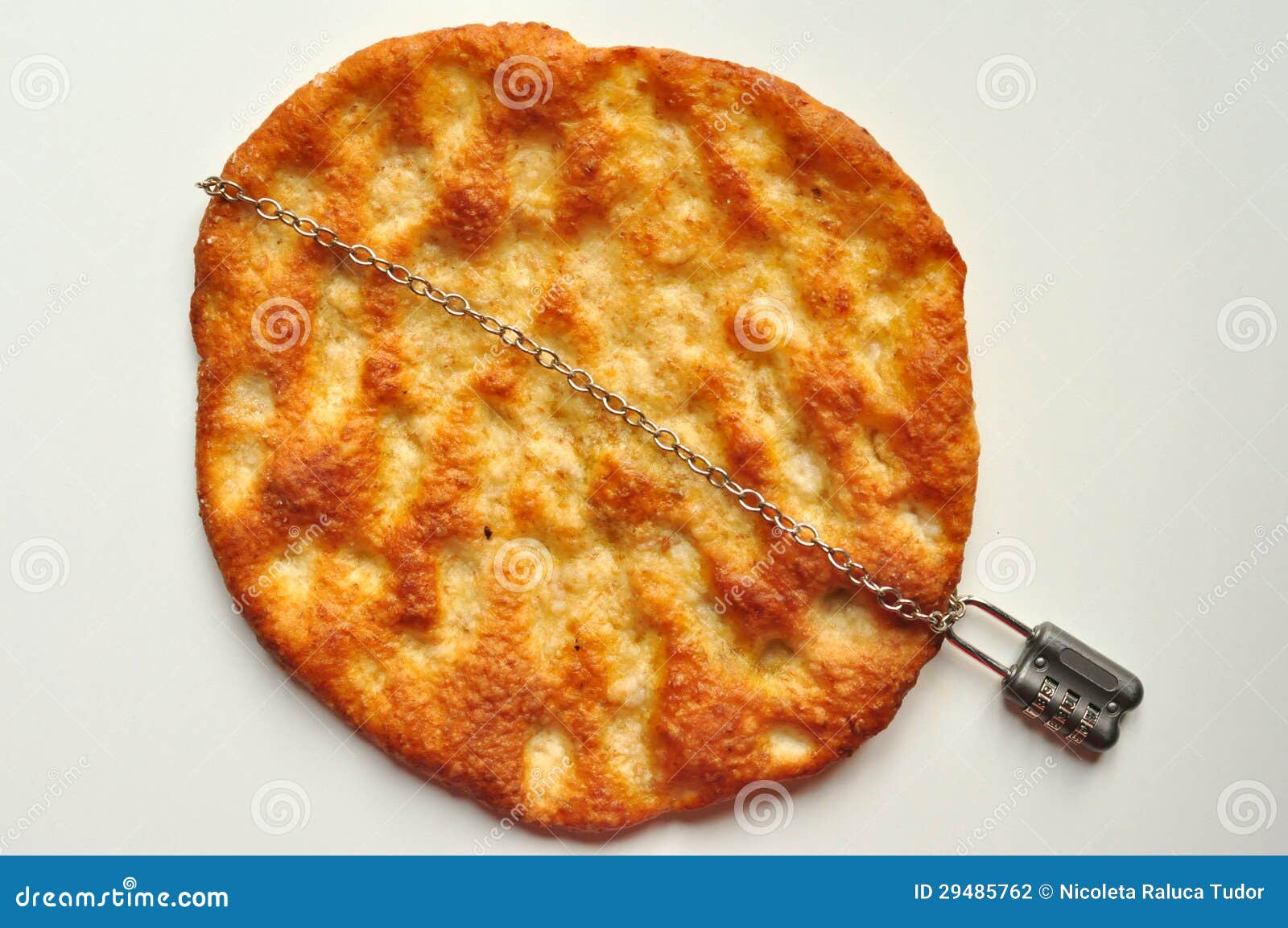 Celiac Disease Concept with a Piece of Bread and a Stock Photo Image