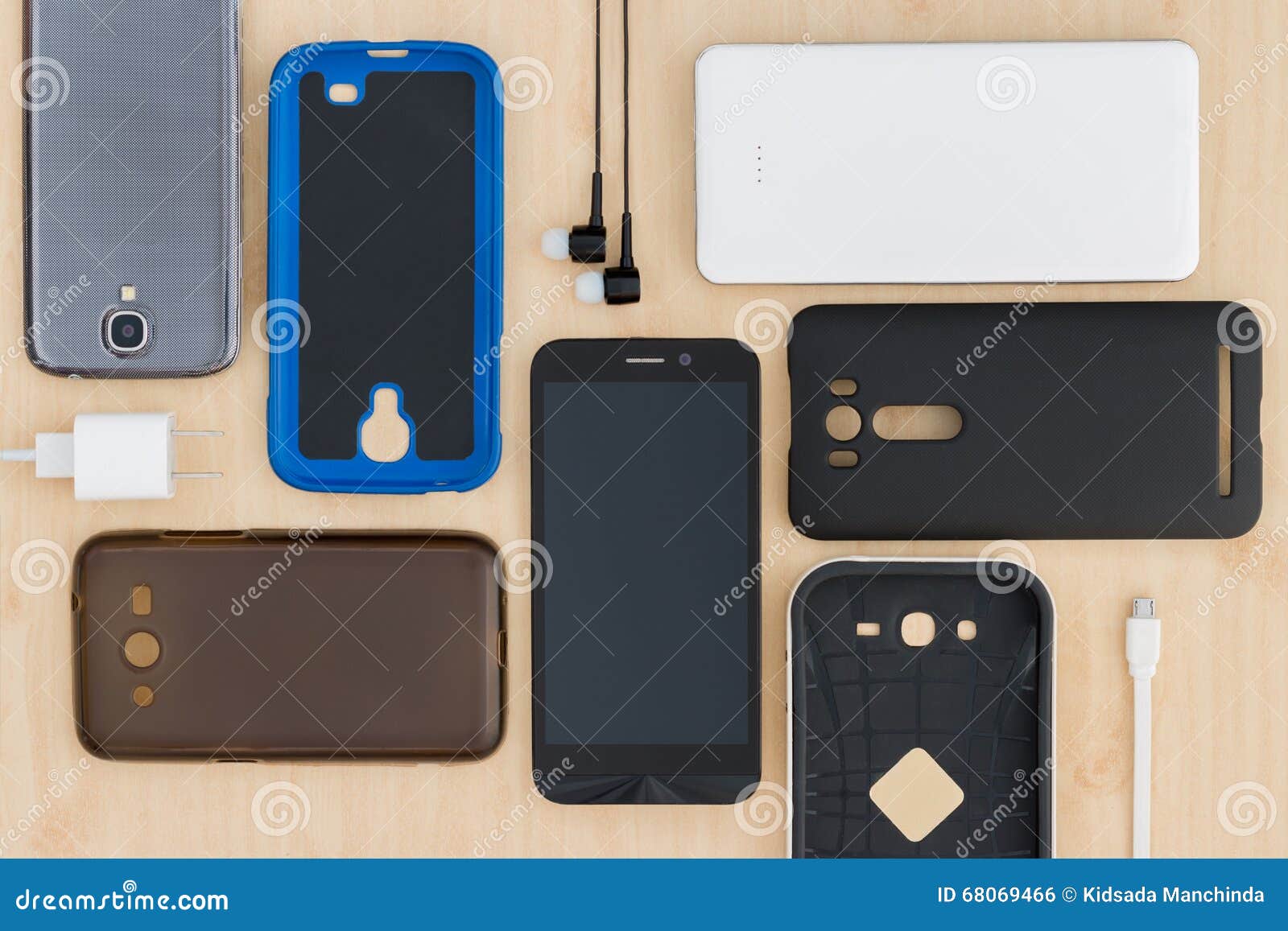 Cell phone and accessories stock photo. Image of case - 68069466