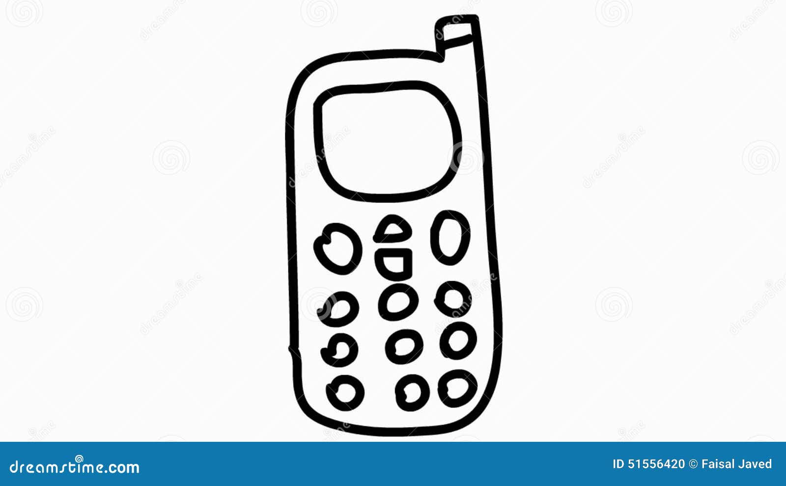 Cell Phone Cartoon Illustration Hand Drawn Animation Transparent Stock  Footage - Video of character, alpha: 51556420