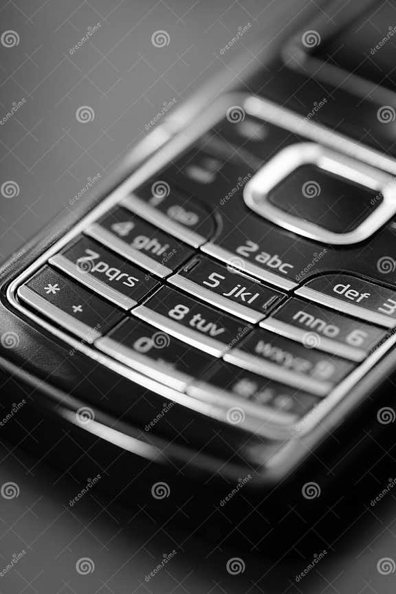 Cell phone keypad stock image. Image of closeup, monochromatic 3861769