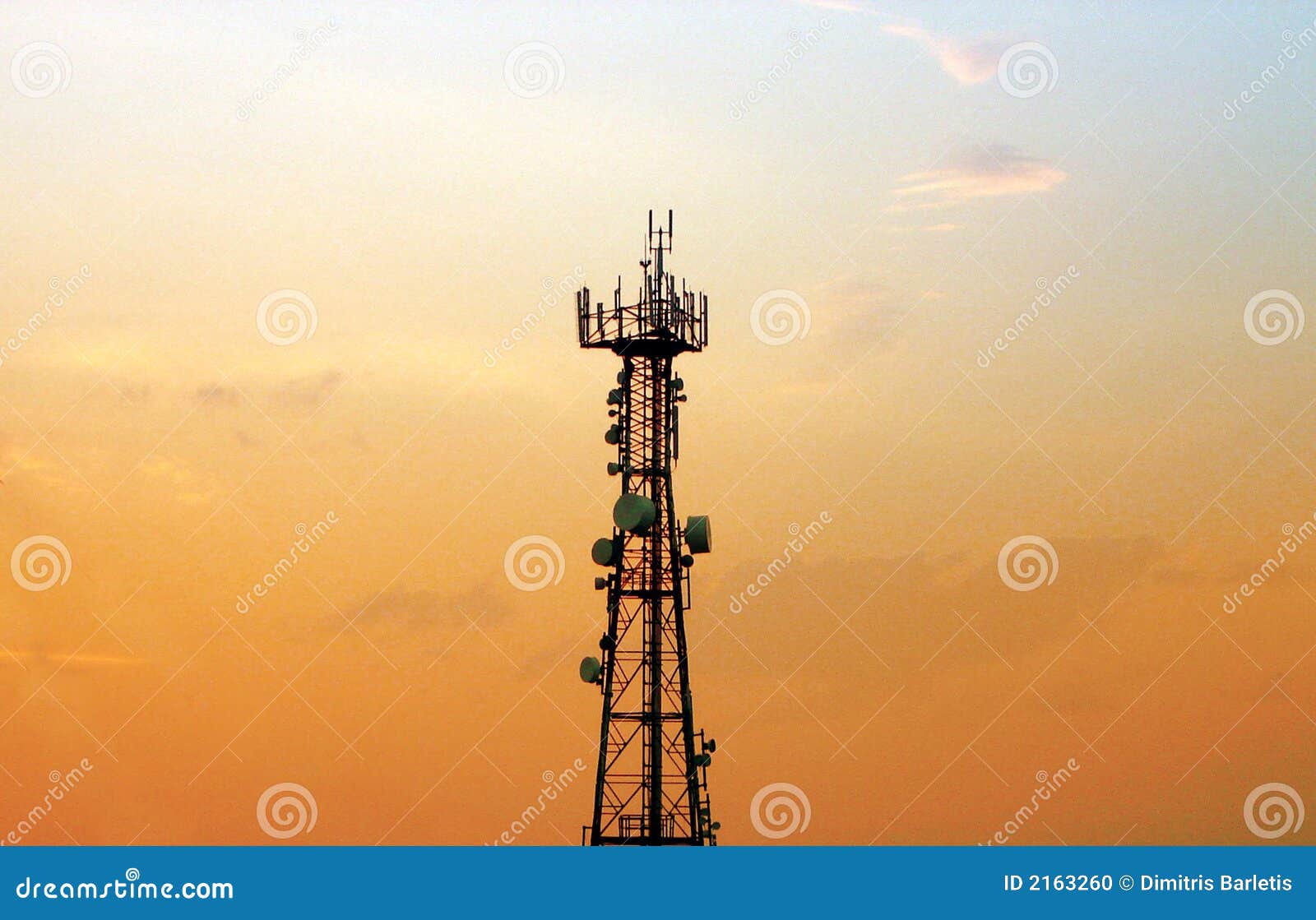 Cell phone tower antenna stock photo. Image of antenna 2163260