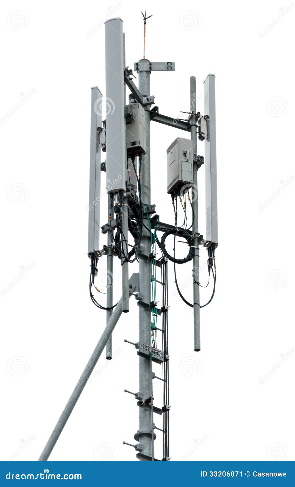 Cell Tower and Radio Antenna Stock Image Image of receiver, equipment