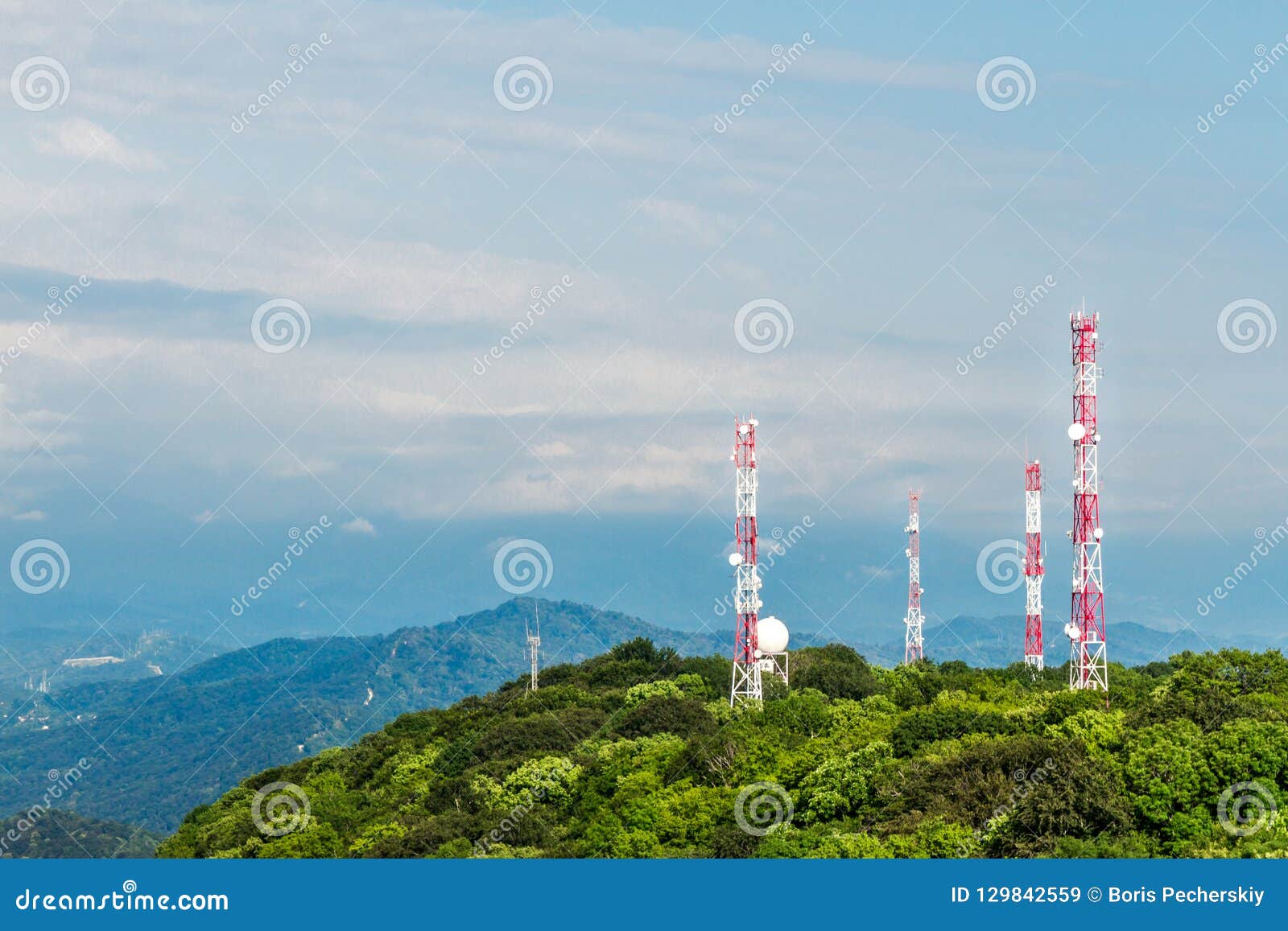 cell towers on the hills