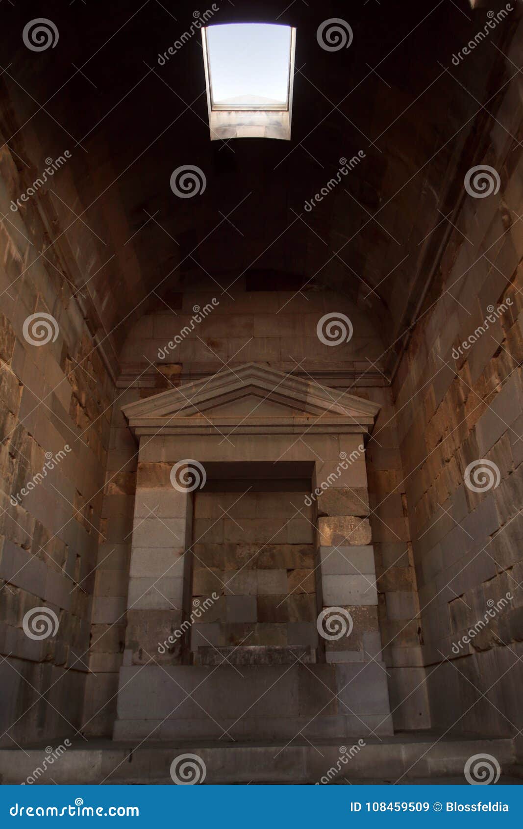 the cella of the garni temple, armenia