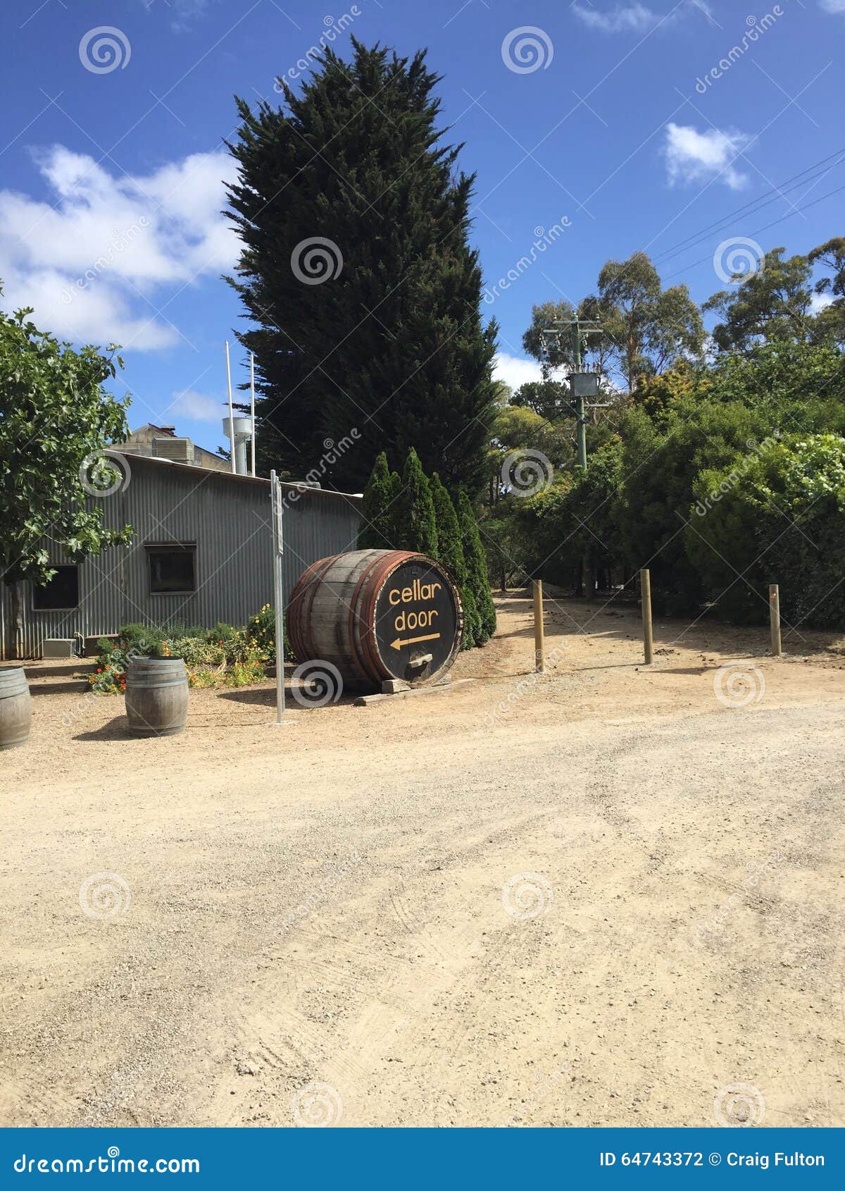 Cellar door stock photo. Image of cellar, barrel, australia 64743372