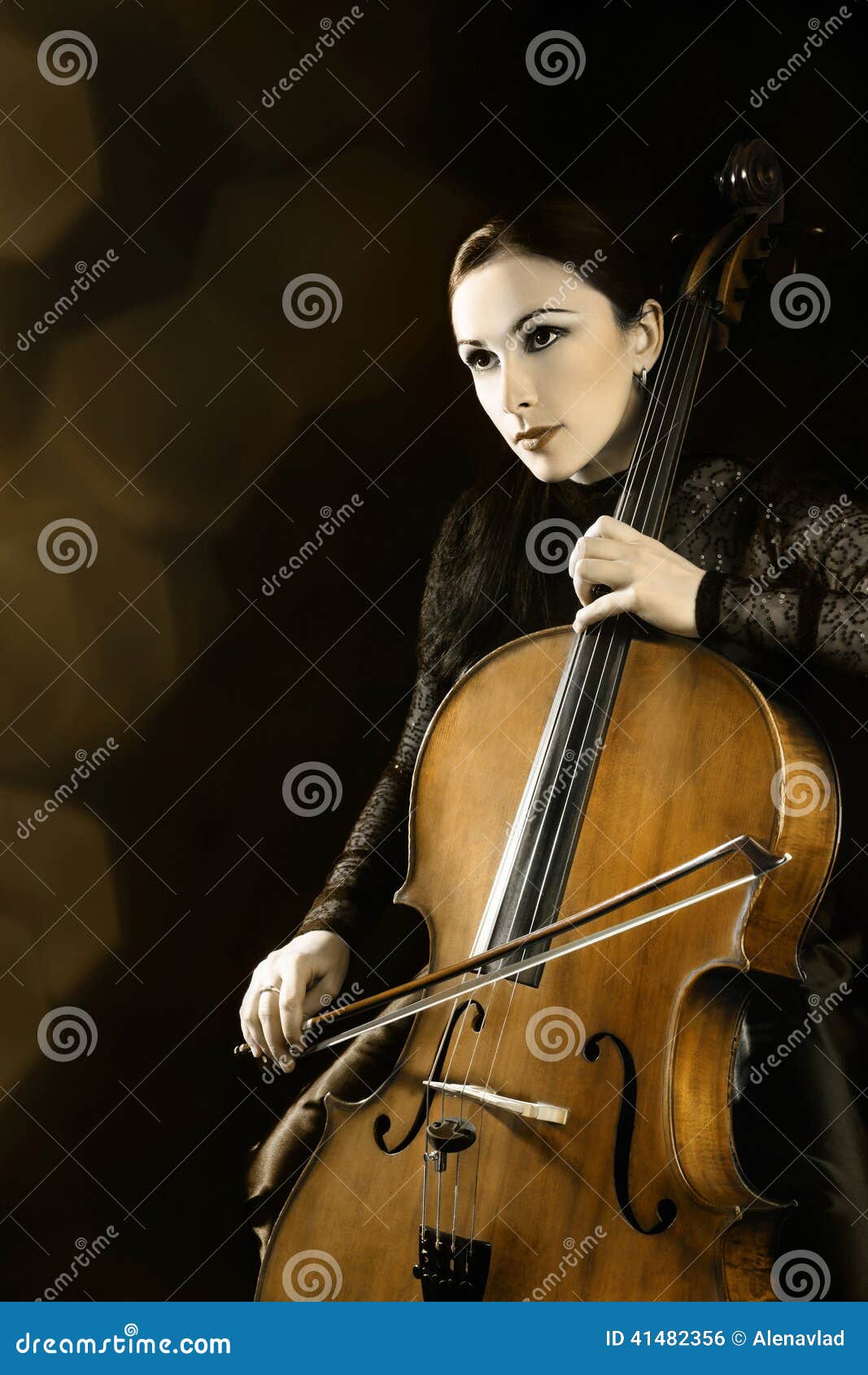 Cello orchestra player stock photo. Image of artist, instrument 41482356