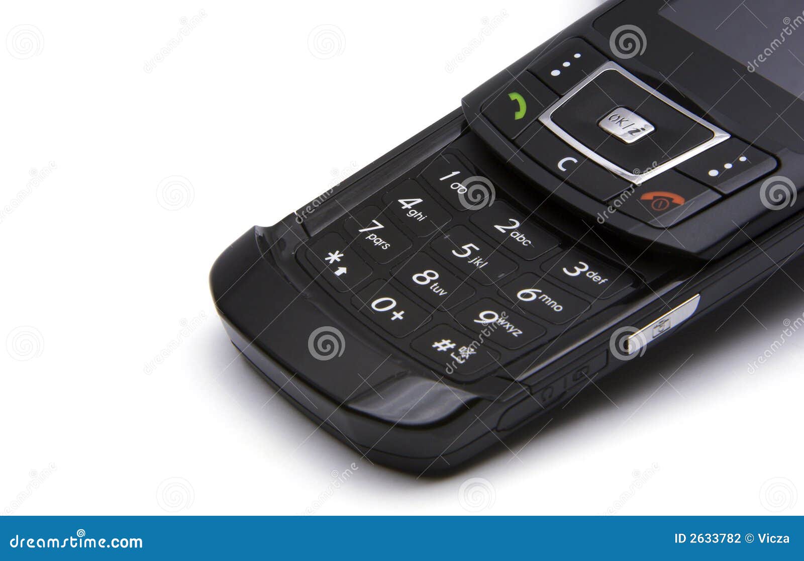 Cellphone detail 01 stock photo. Image of silver, organizer 2633782