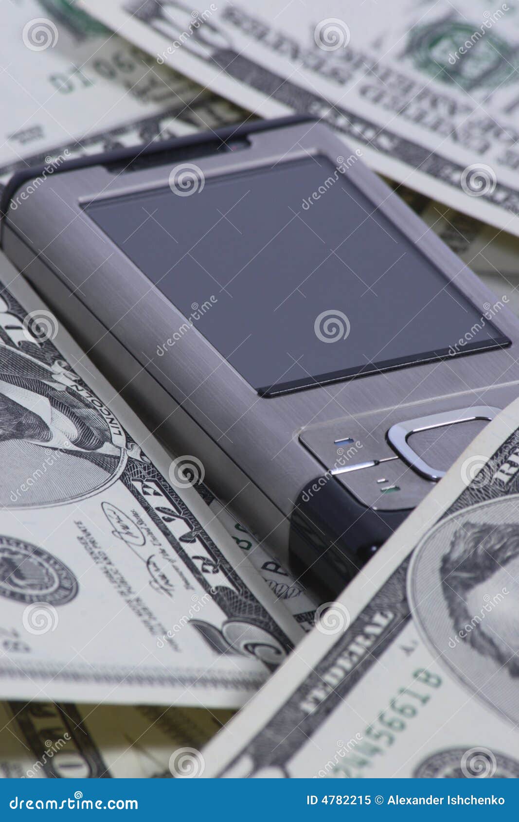 cellphone with dollars