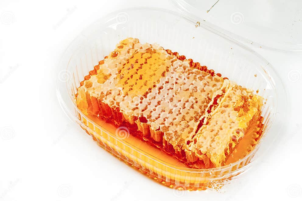 Cellular. Honey. the Structure of Hexagonal Cells of Wax, Made by Bees