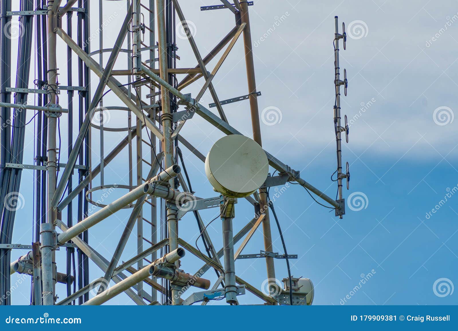 Cellular Microwave Wireless Directional Communication Antenna Stock Image Image Of Emit Wireless 179909381