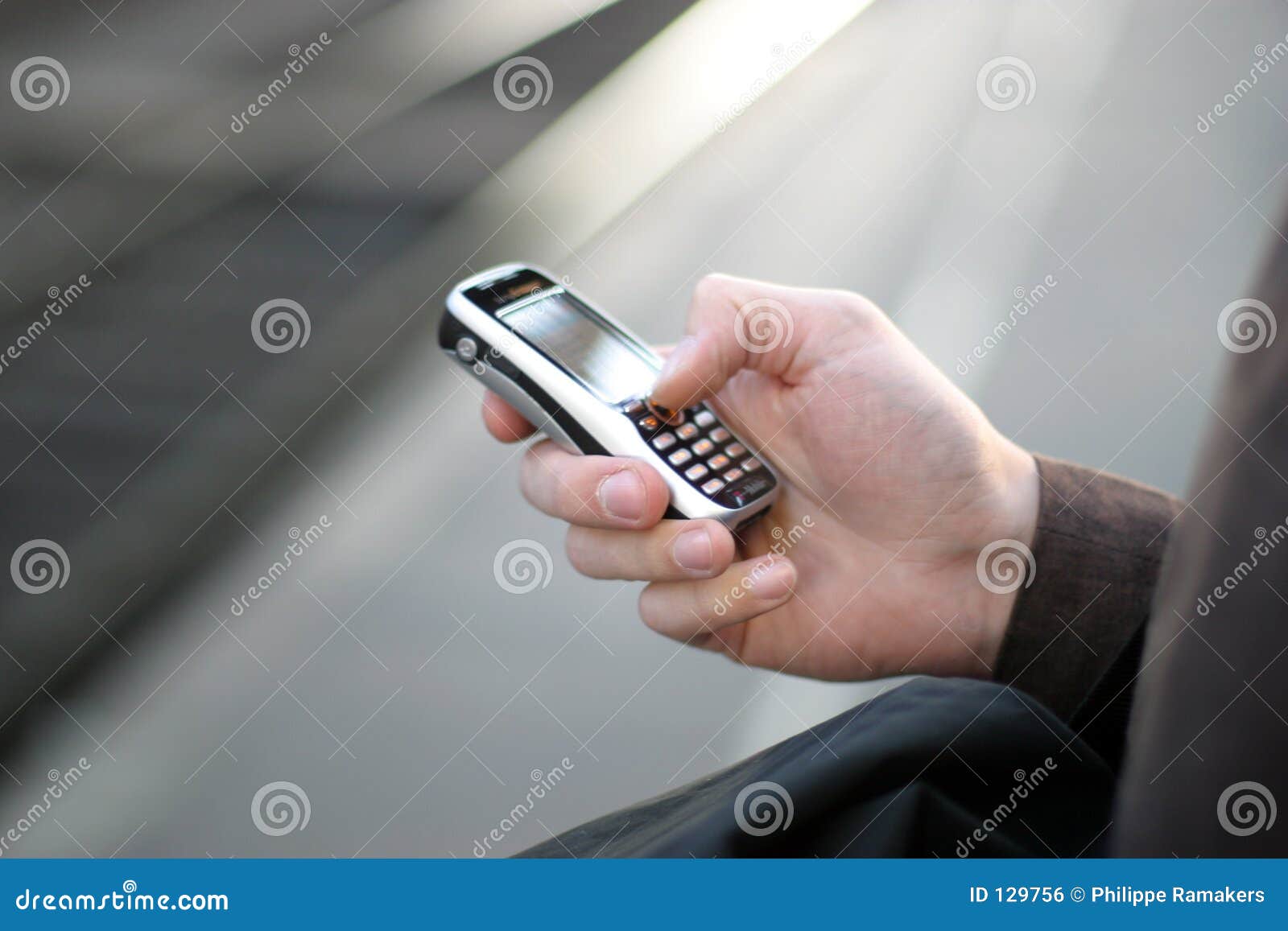 cellular phone in hand