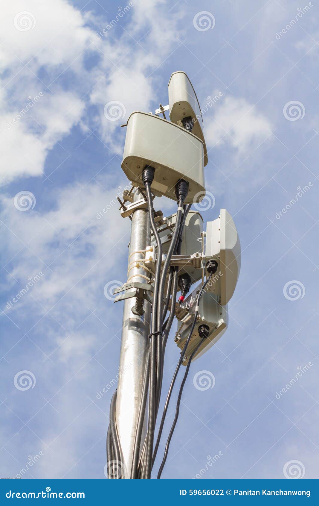 Cellular Site with Outdoor Wifi Antenna Stock Photo - Image of phone,  communication: 59656022