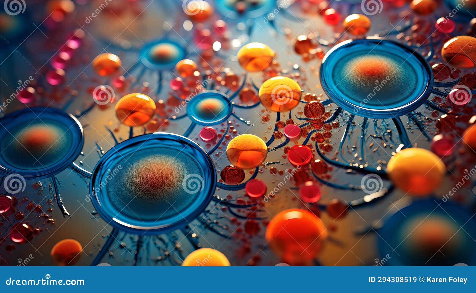 Cellular Structures Under Microscope