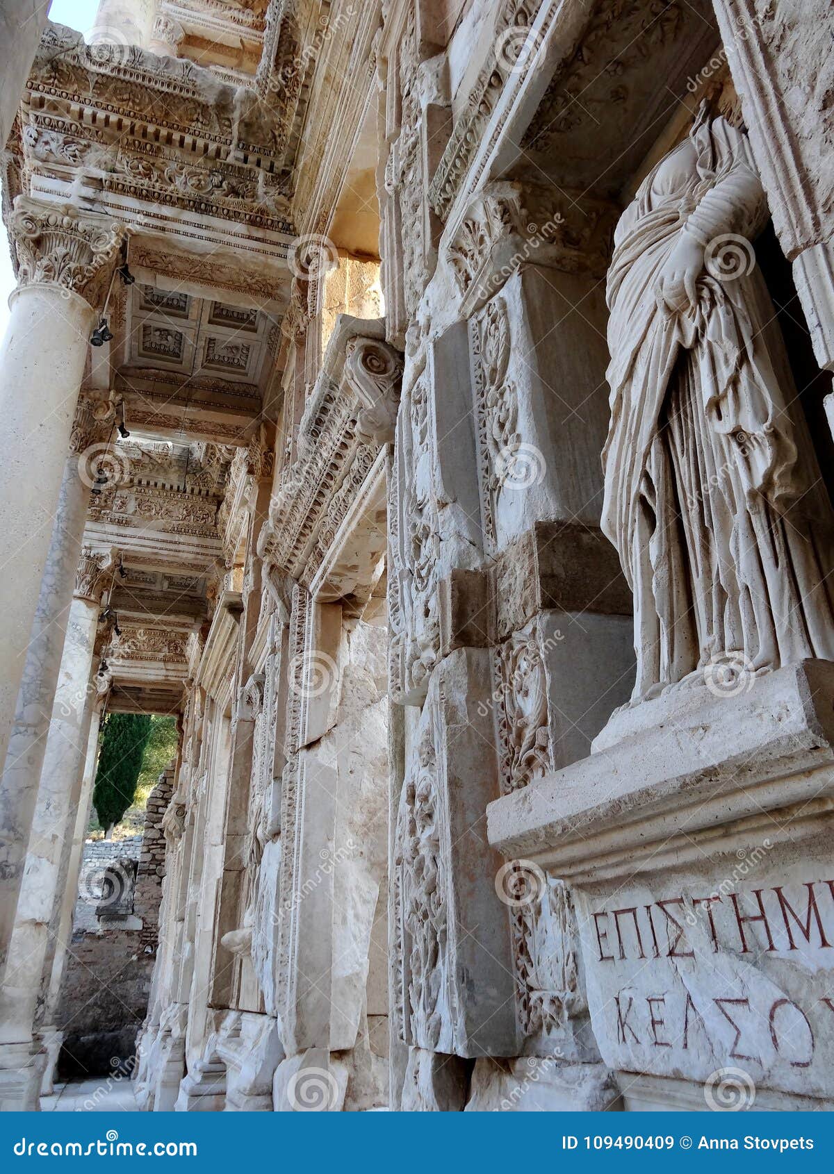 celsus library in ephesus ancient city