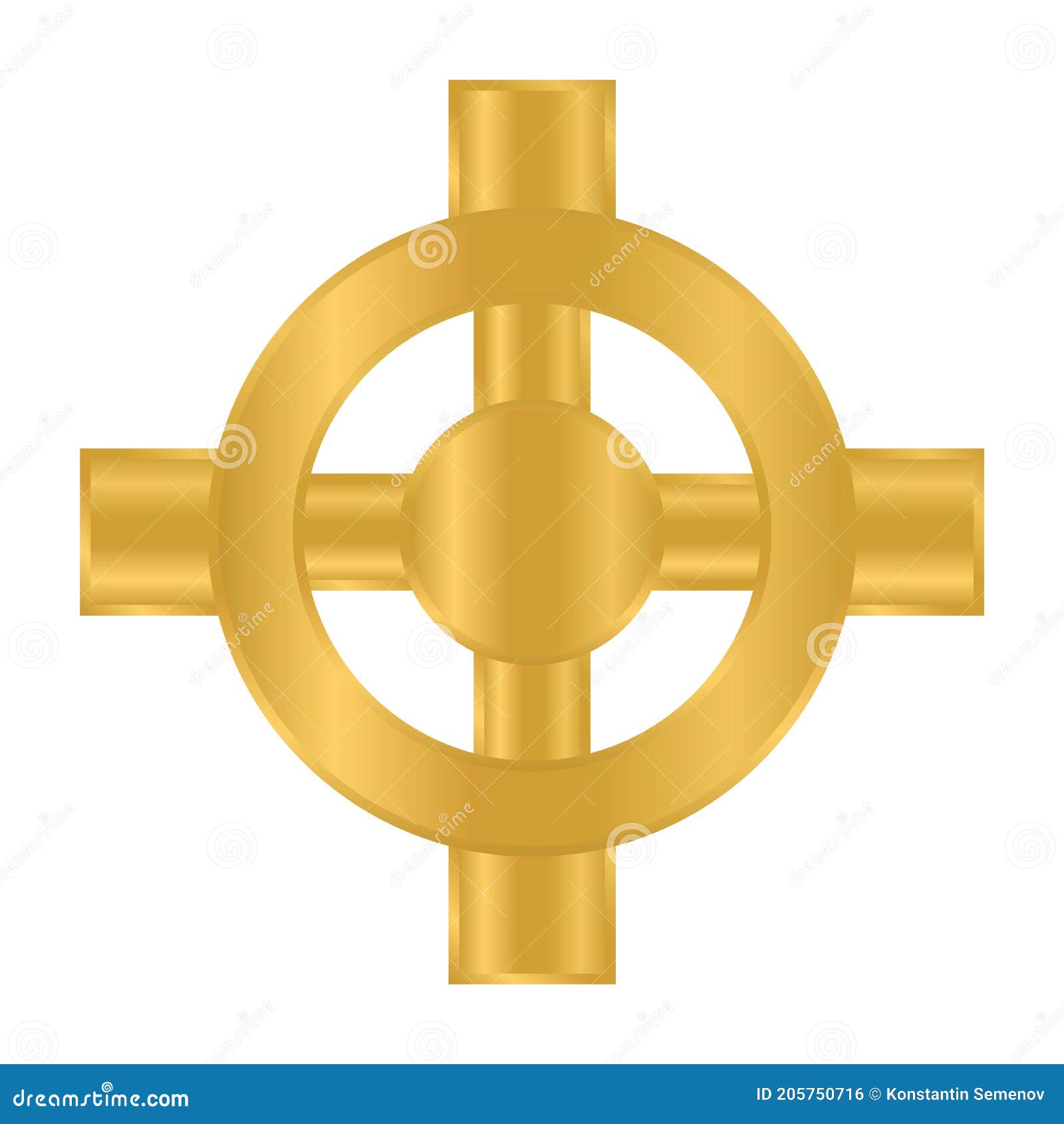 celtic cross icon on white