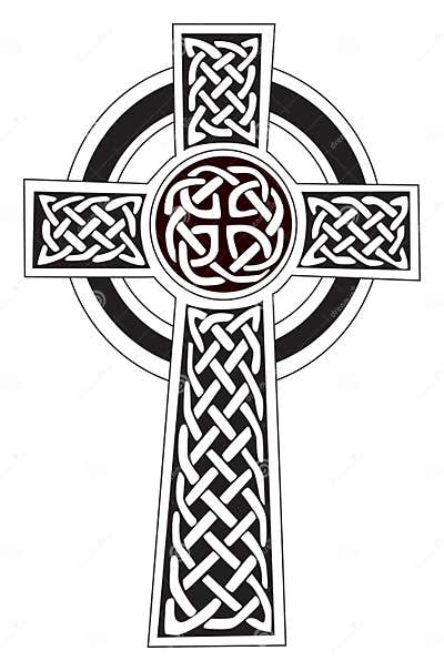 Celtic Cross Symbol - Tattoo or Artwork Stock Vector - Illustration of ...