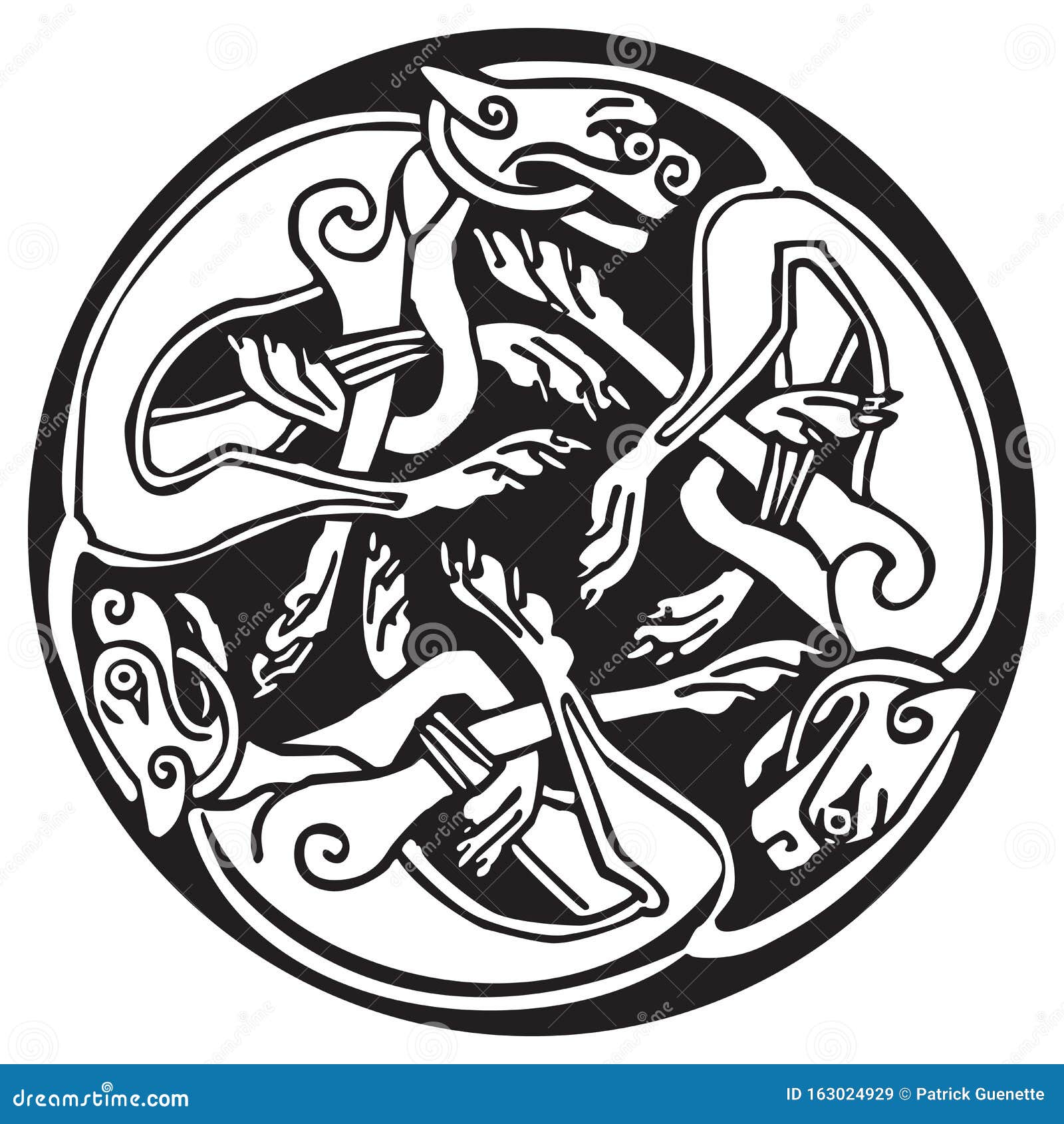 Three Celtic Knot Design Art Prints 
