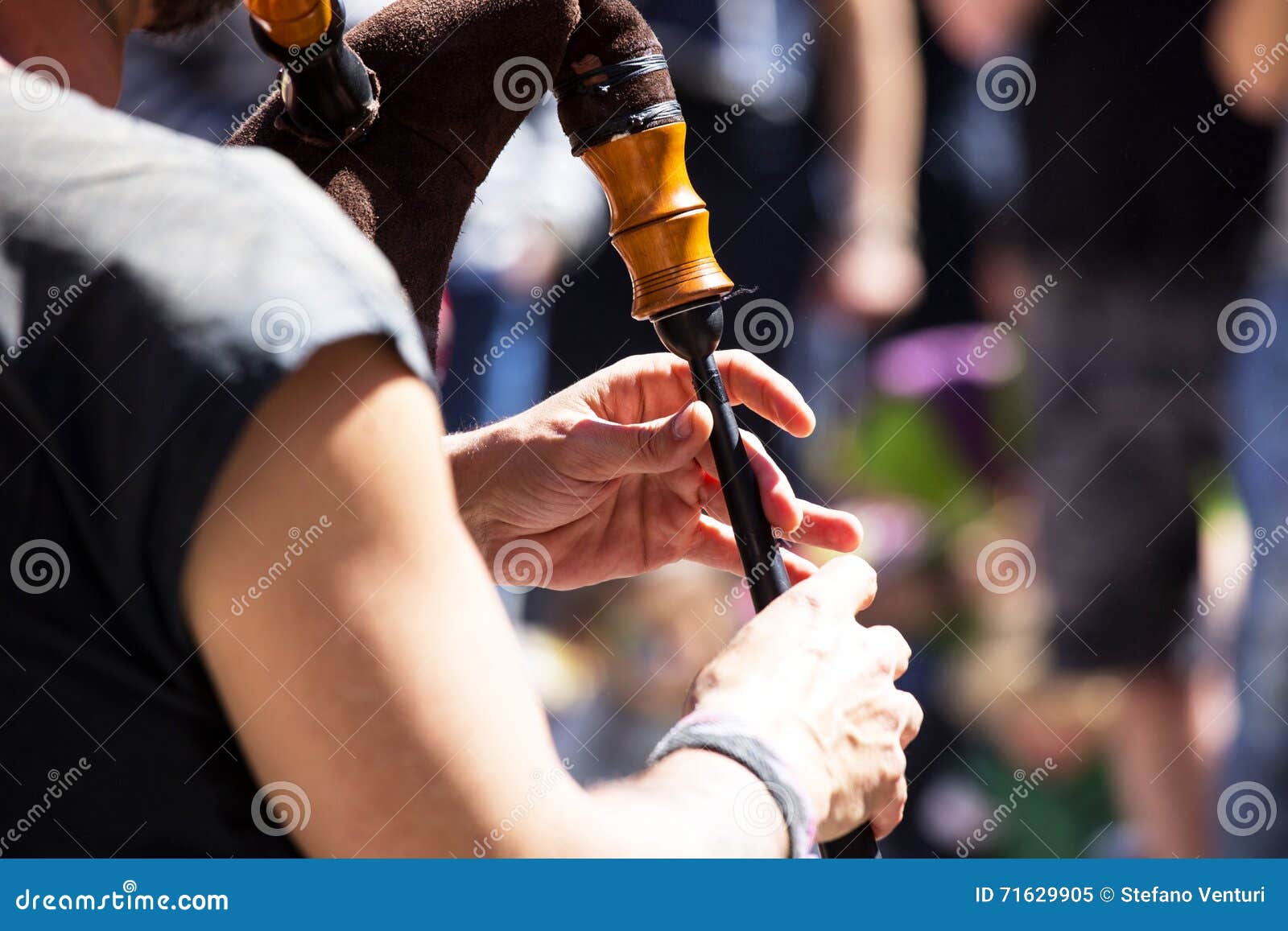Celtic Festival Detail of a Bagpipe Stock Image Image of tartan