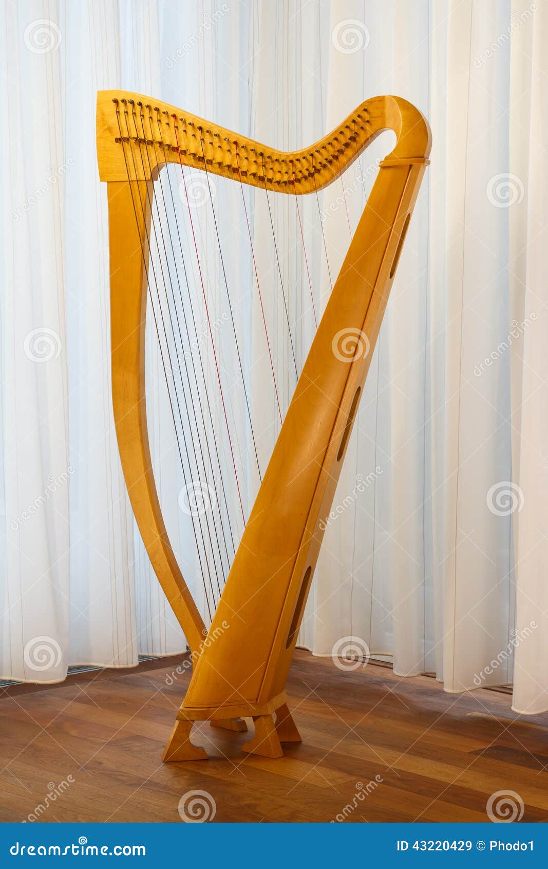 Celtic Harp In Italy RoyaltyFree Stock Photography