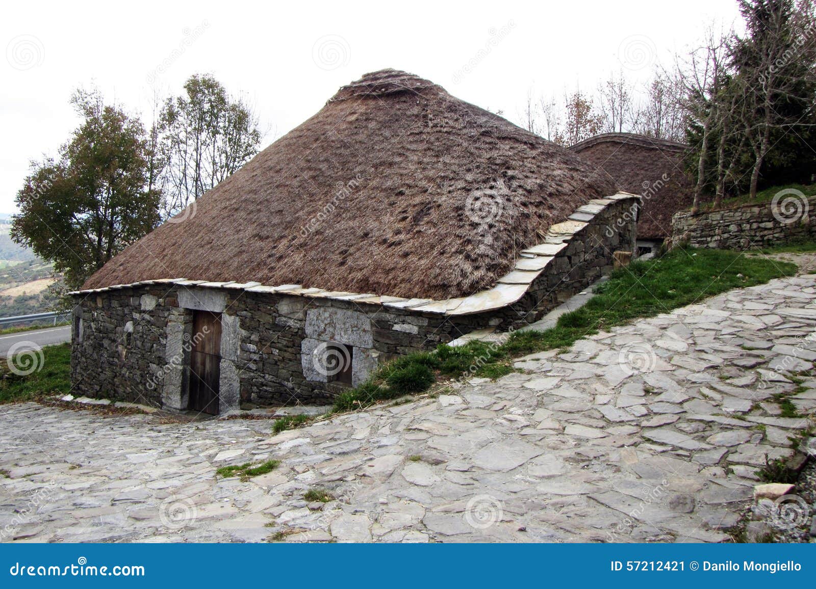 Celtic house stock image. Image of europe, stone, compostela 57212421