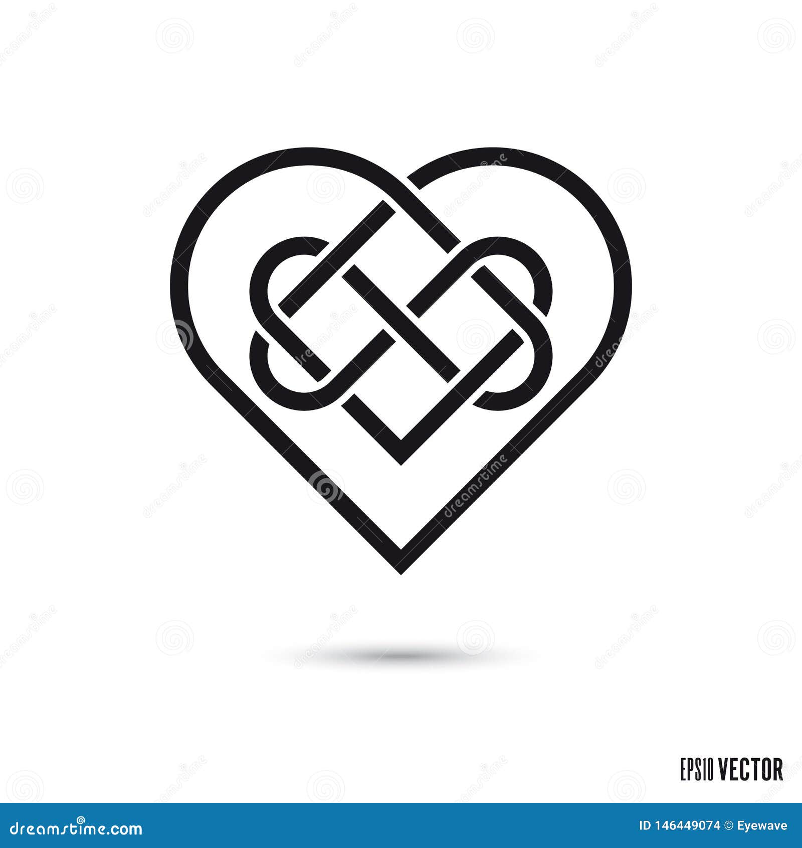 Download Celtic love knot stock vector. Illustration of icon ...
