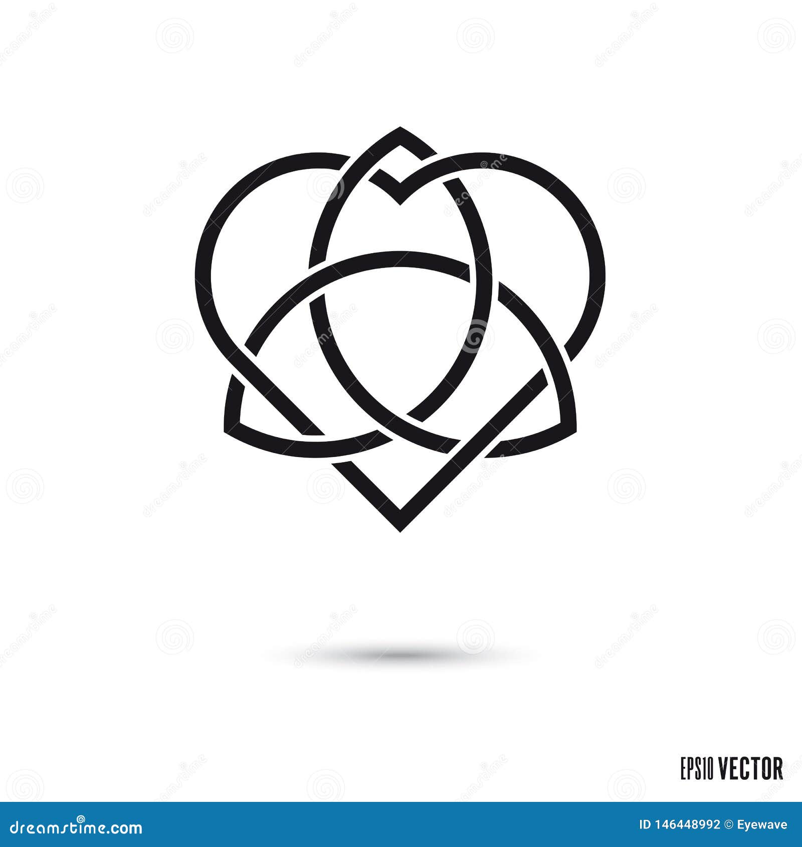Download Celtic Love Knot Symbol Vector Illustration Stock Vector ...