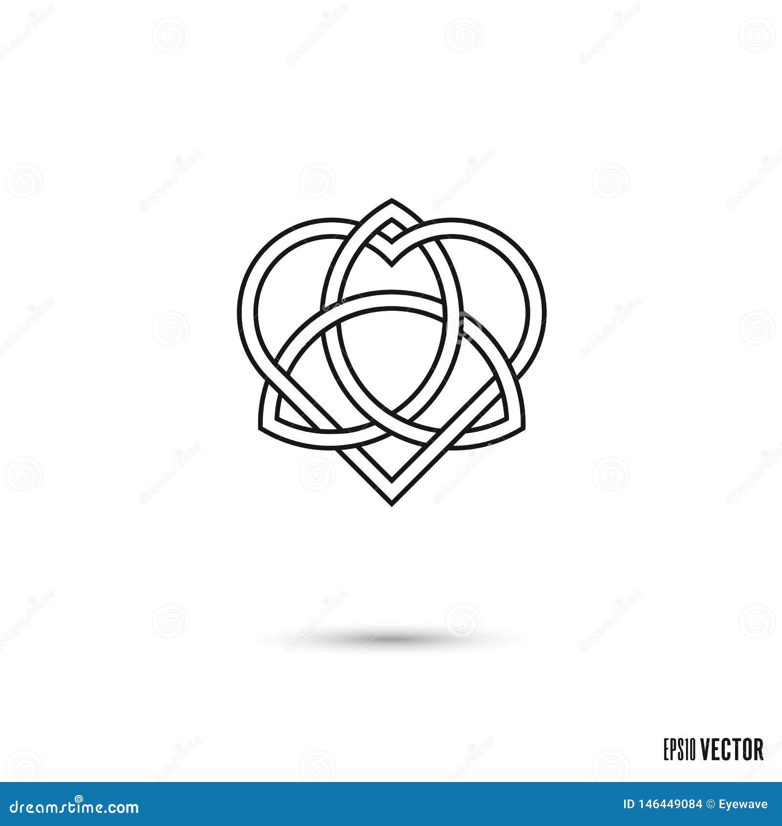 Download Celtic Love Knot Vector Illustration Stock Vector ...