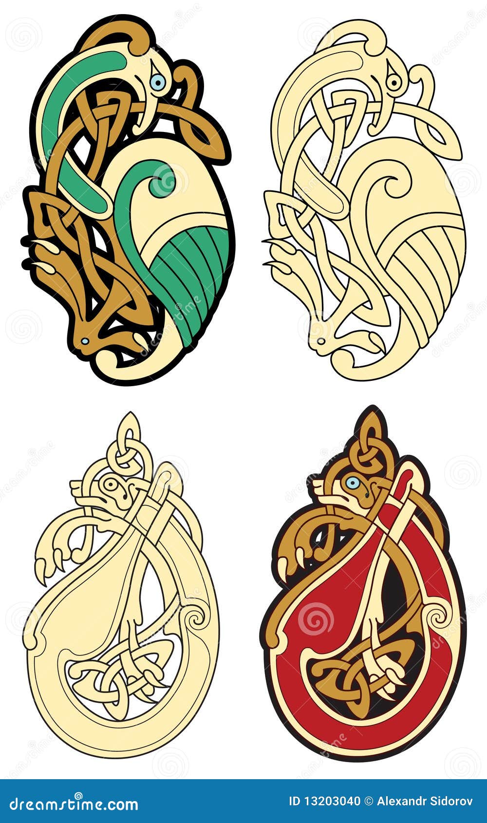  Celtic motifs  stock vector Illustration of decoration 