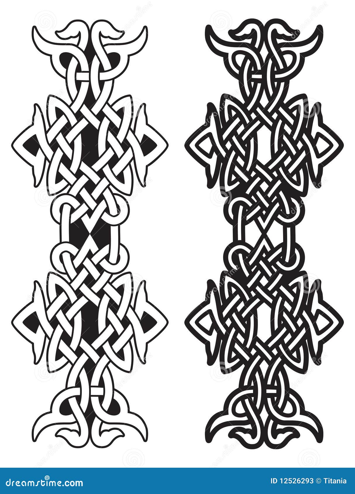 Celtic Tribal stock vector. Illustration of black, graphic - 12526293