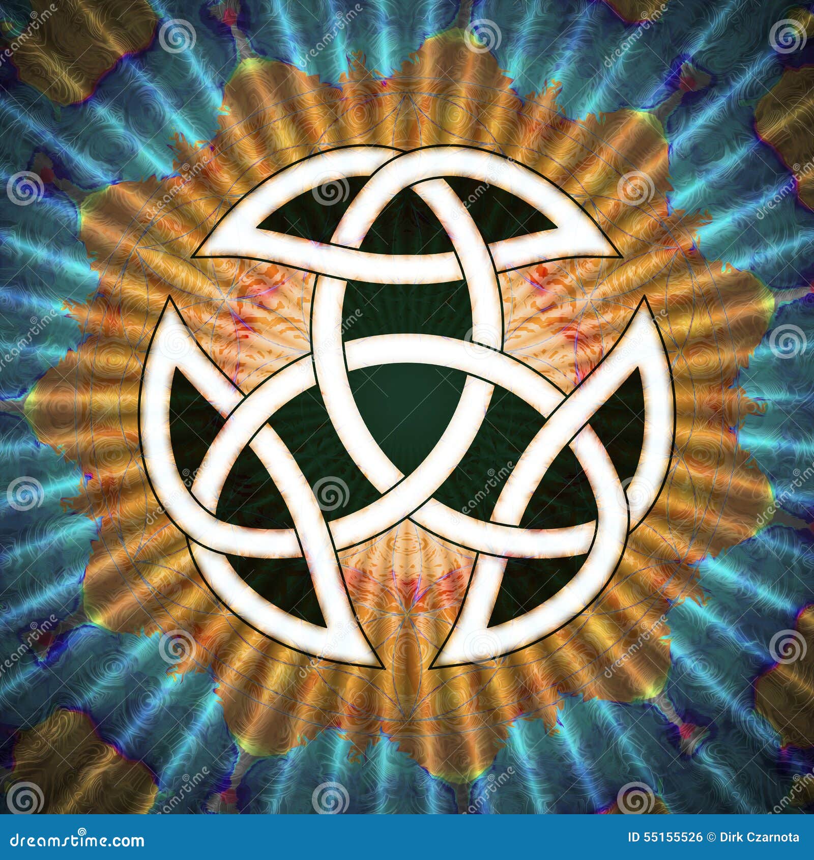 Celtic Trinity Knot stock illustration. Illustration of background
