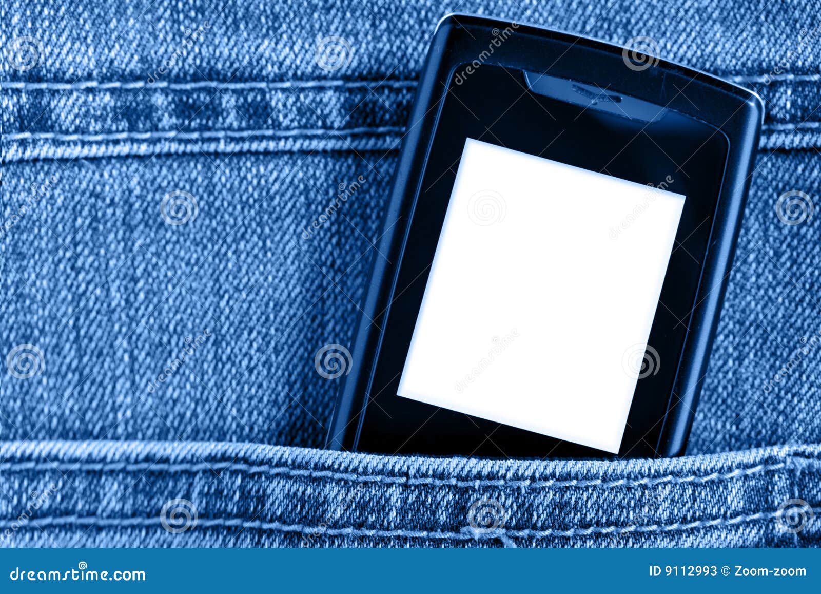 Celular En Bolsillo De Los Pantalones Vaqueros Imagen de archivo - Imagen  de moderno, celular: 9112993