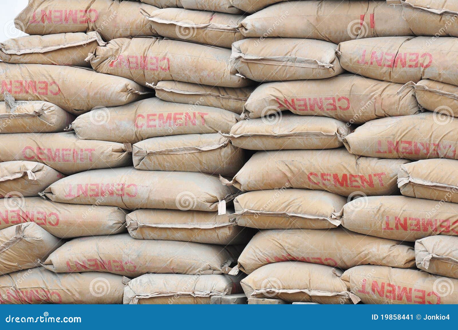 Cement bags stock image. Image of powder, material, object - 19858441