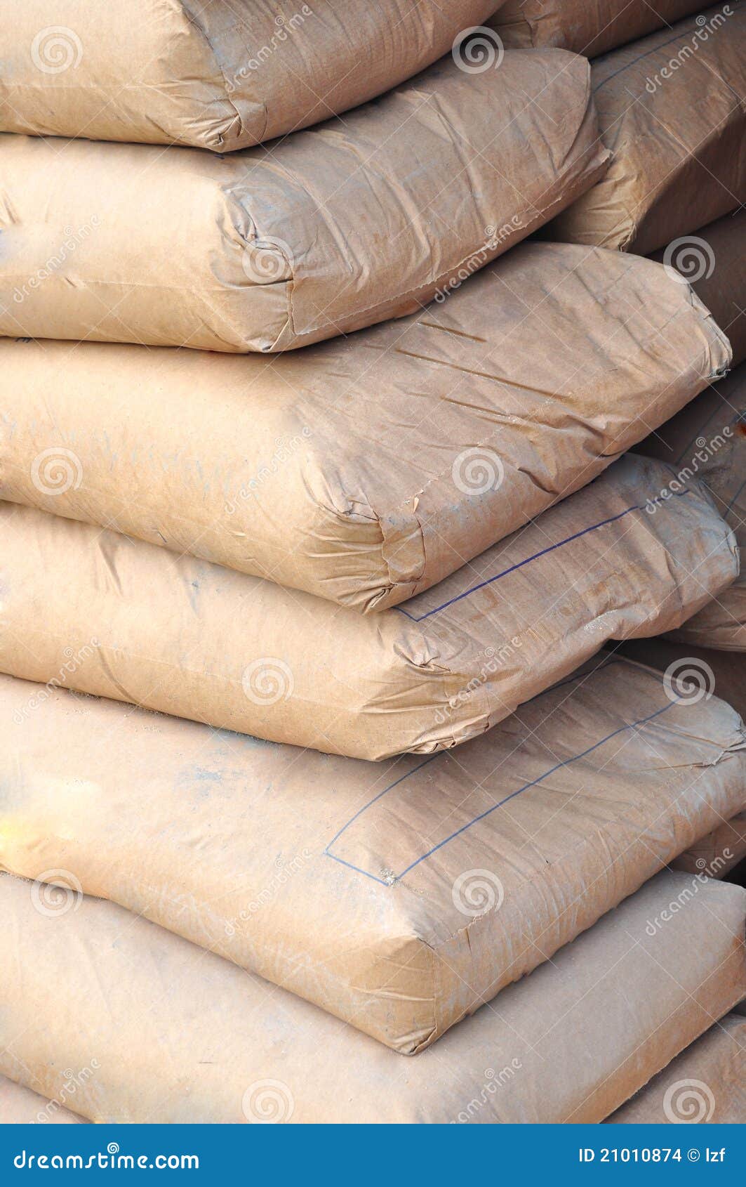 Cement bags stock photo. Image of closeup, jetereting - 21010874