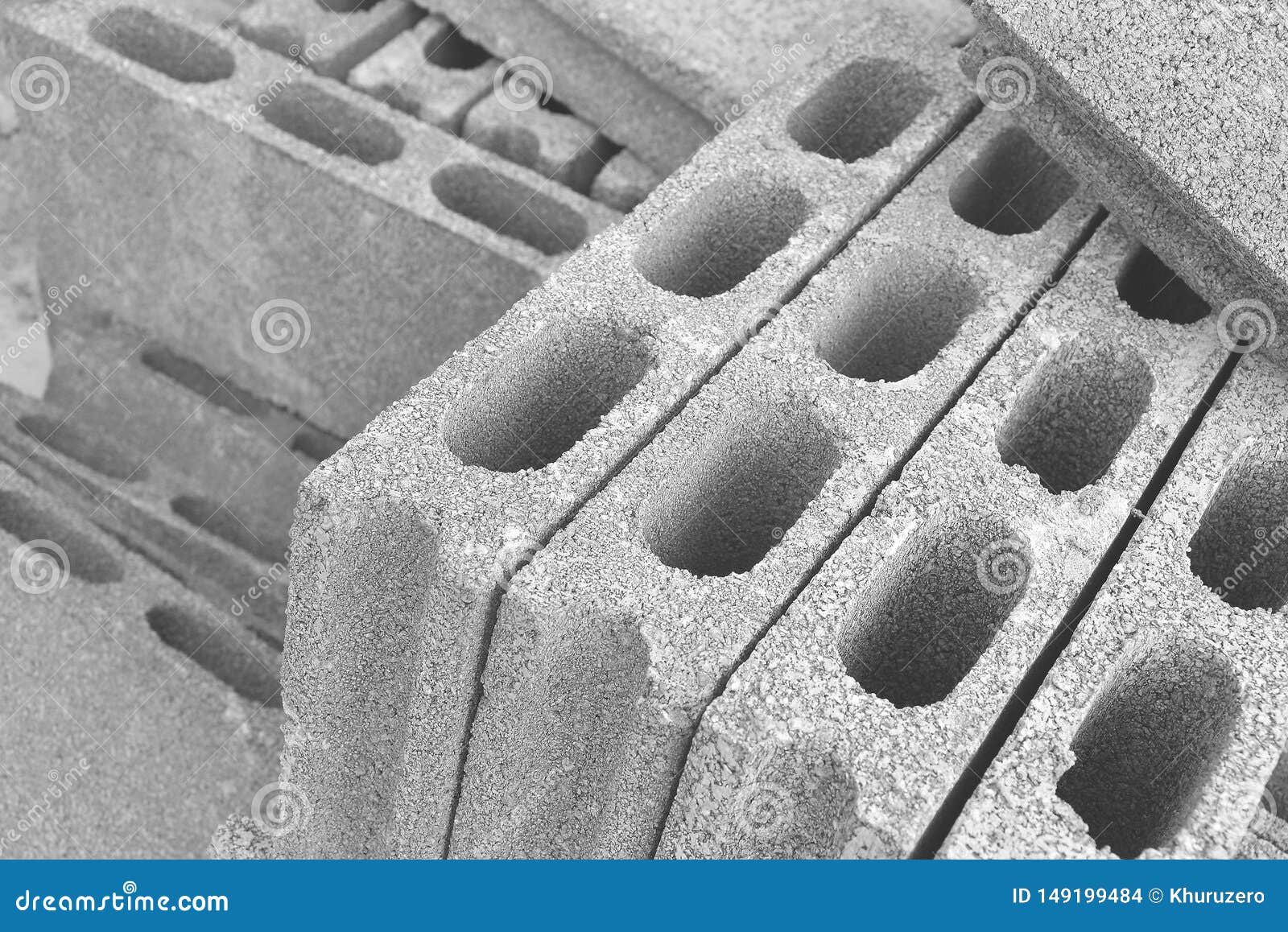 Cement blocks stock photo. Image of foam, masonry, solid - 149199484