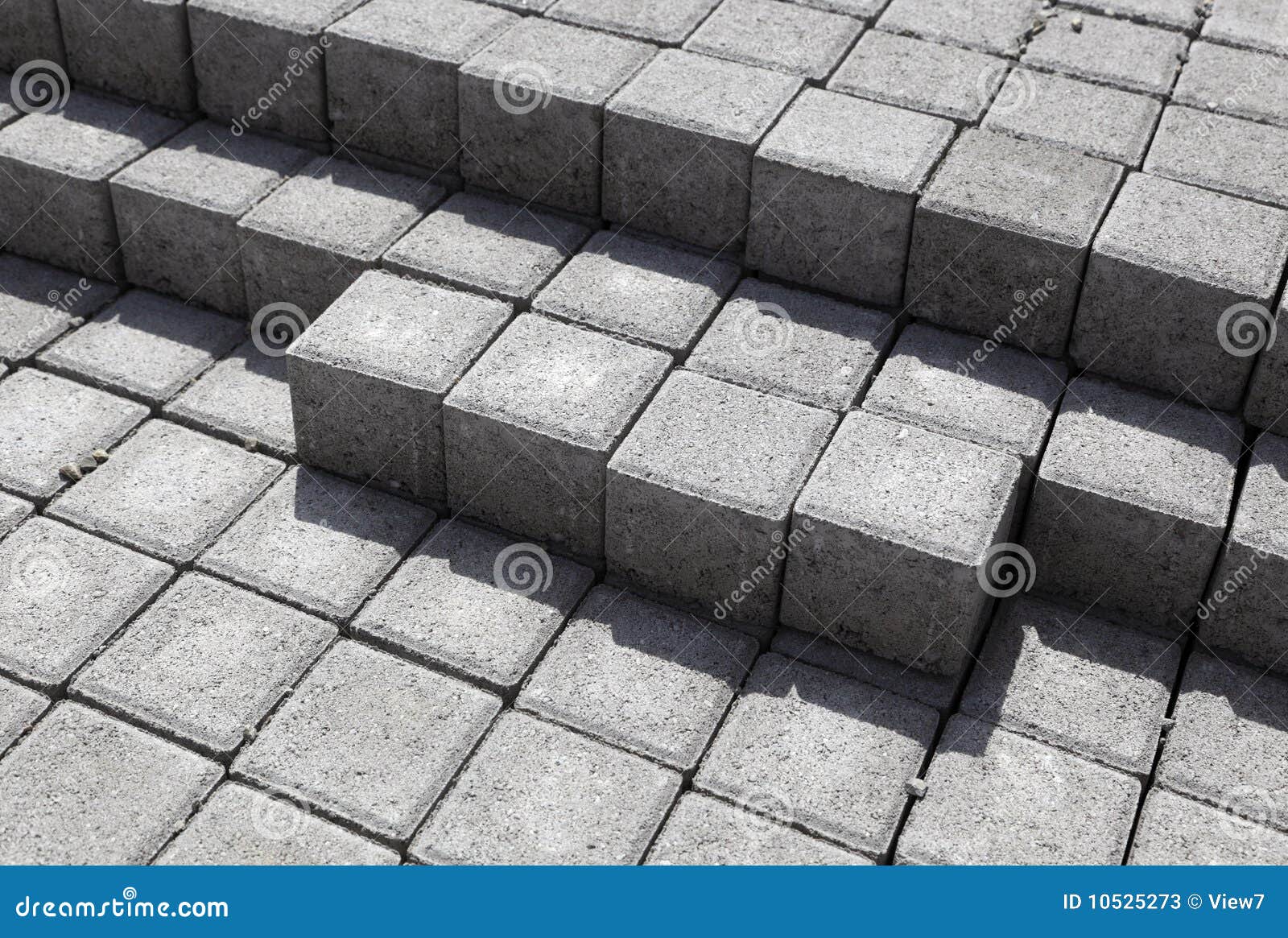 Cement Bricks stock image. Image of pattern, cement, stacked - 10525273