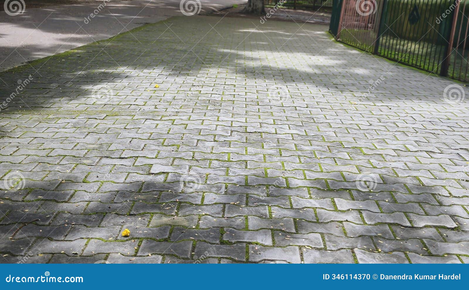 cement bricks used to make footpath in the maitri garden,bhilai, chhattisgarh.